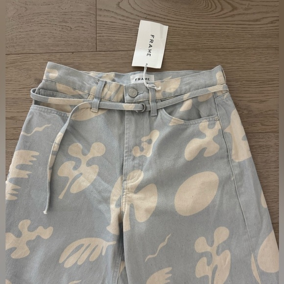 FRAME NWT
Abstract Printed Wide-Leg
Cropped Baggy Pants size 28 - Picture 5 of 11